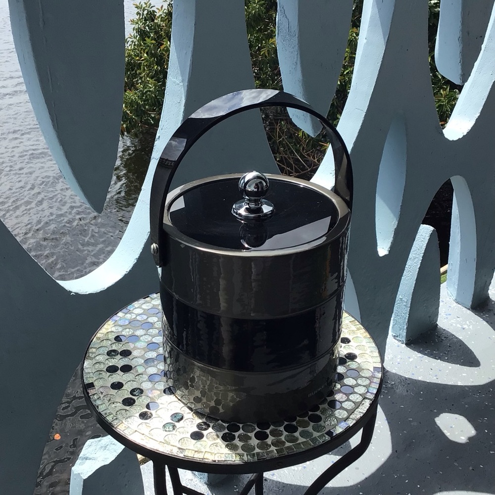 Morgan & Co. Morgan Designs Signed Bucket Brigade Ice Bucket Lidded Cooler